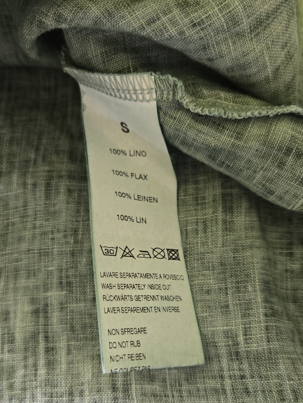 Ploumanac'h Naples Linen Skirt Size Small Nori Colour - Picture 6 of 7